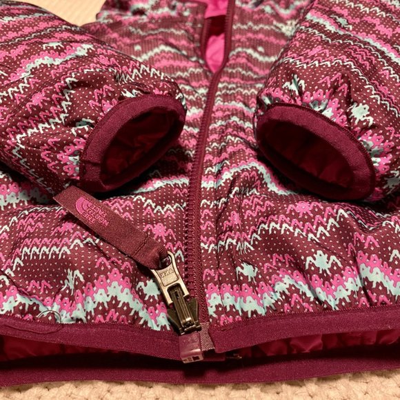 SOLD North Face Reversible Perrito Jacket Pink 18-24M - Picture 8 of 10